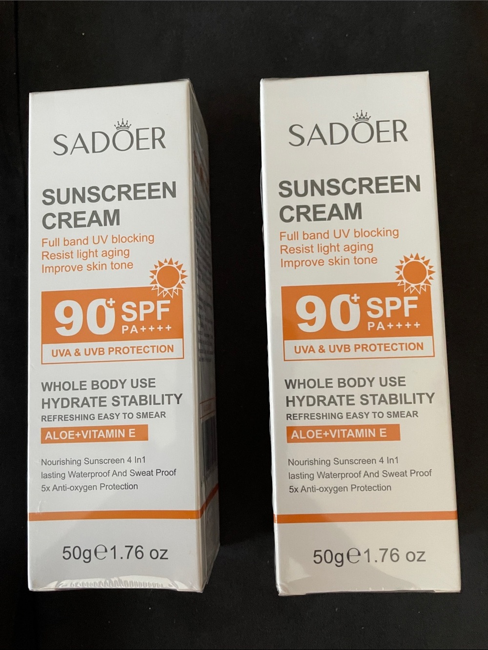 Sunscreen Cream SPF 90+ PA++++ - x2 Bundle
